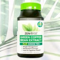 ราคา (Zenwise®) Green Coffee Bean Extract, Green Tea 60 Capsules สารสกัดชาเขียวพร้อมสารสกัดเมล็ดกาแฟเขียว (42552339159)