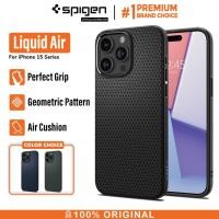 ราคา IPhone 15 Pro Max Plus Spigen Liquid Air Matte Armorซิลิโคนนุ่มปลอกป้องกันเต็มรูปแบบกันกระแทกต้นฉบับใหม่ (26142086502)