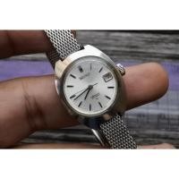 ราคา นาฬิกา Vintage มือสองญี่ปุ่น Seiko Gold Plate 2202 0010 Silver Dial ผู้หญิง Automatic ทรงกลม 25mm (42661385017)