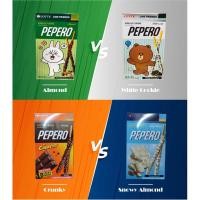 ราคา (กล่องใหญ่) LOTTE PEPERO Chocolate Biscuit ลอตเต้ เปเปโร่ เกาหลี ป๊อกกี้แท่ง บิสกิต แท่ง Value Pack 8 packs (3568773229)