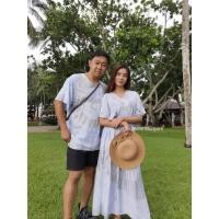 ราคา เสื้อมัดย้อมผู้ชายมัดย้อมคู่มัดย้อมครอบครัวเที่ยวทะเลมัดย้อมคราม (3969749359)