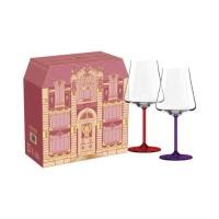 ราคา พร้อมส่งแก้วไวน์ก้านสีเซ็ทของขวัญ OCEAN GLASS ทรงสวย หรูหรา (แพคคู่ 2 ใบ) ขนาด 620 มล. (44653457069)