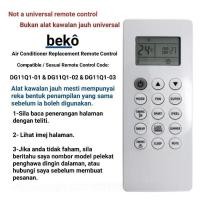 ราคา คุณภาพสูง Beko เครื่องปรับอากาศ Replacement Remote Control DG11Q1-01, DG11Q1-02, DG11Q1-03 ( BMLE090 ) (27584629620)