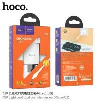 ราคา ชุดชาร์จ hoco แท้รุ่นC89 หัวชาร์จ+สายชาร์จ Micro USB Samsung ของแท้ ชาร์จเร็ว รับประกันของแท้100% (9052188669)