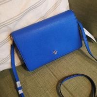 ราคา กระเป๋าสะพาย Tory Burch Emerson Combo Crossbody Handbag Black Saffiano Leather #toryburch #ของแท้ (1344125067)