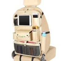 ราคา Mastersat ที่ใส่ของเบาะหลังรถ ที่เก็บของในรถ กระเป๋าใส่ของหลังรถ หนัง PU ไม่ใช่ทำจาก กระดาษ มีช่องใส่ได้หลายช่อง(Beige) (10525446115)