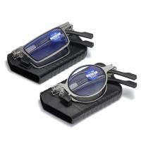 ราคา แว่นสายตายาวพับได้เลนส์กรองแสงสีฟ้าบลูบล็อกทรงวินเทจ ราคาถูกกว่าfacebook ค่าสายตาเบอร์คู่ตั้งแต่+150 ถึง +400พร้อมส่ง (11352439258)