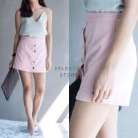 ราคา กระโปรงทรงเอสีชมพู (187009701)