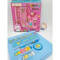 ราคา 2000_1 ชุดเครื่องเขียน แพ็คชุด 7 ชิ้น มีดินสอ ดินสอกด ไส้ดินสอ ยางลบ ไม้บรรทัด กบเหลา (6759163626)