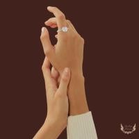 ราคา แหวนเงินแท้ 92.5 ใบโคลเวอร์ตกแต่งเพชร CZ (43450447919)