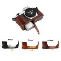 ราคา กระเป๋ากล้องหนัง PU ครึ่งตัวสําหรับ Olympus OM-D E-M10 Mark II EM10II EM10 II E-M10II (27521621930)