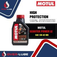 ราคา Motul Scooter Power LE Synthetic 100% 4T 5W-40 ขนาด 1 ลิตร น้ำมันเครื่องโมตุลสังเคราะห์แท้สูตรใหม่) สินค้าของแท้ (17496607451)