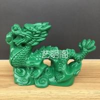 ราคา สไตล์ยอดนิยมไม้แกะสลักมังกรตกแต่งไม้เนื้อแข็งสีเขียว Azure Dragon ห้องนั่งเล่นในบ้านสํานักงาน fengshui fortune ตกแต่งงานฝีมือยังไม่ได้เปิด (48303651599)