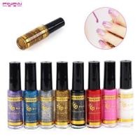 ราคา กากเพชร ตัดเส้น ตัดปลายเล็บแบบพู่กัน 8 ml. (สีธรรมดา) (654303829)