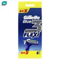 ราคา Gillette ยิลเลตต์ บลู 3 เฟล็กซ์ซี่ 6 ด้าม มีดโกนยิลเลตต์ (17881632928)