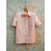 ราคา เสื้อสูทชายไหมสีโอรส เสื้อสูทชายไหมสี่เส้น สูทผ้าไทยชาย ซาฟารีผ้าไทยชาย เสื้อผ้าไทยสีโอรส (482324018)