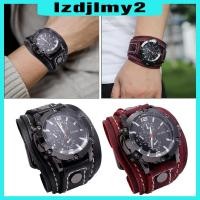 ราคา Men Wrist Watches Male Watch Bangles Comfortable Wide Leather Strap for Men (11891778831)