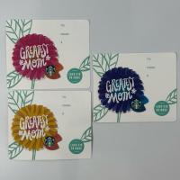 ราคา บัตรสตาร์บัคส์ อเมริกา รูปดอกไม้ Greatest Mom ยังไม่ขูดพิน บัตรพลาสติก(starbucks card) (26152582717)