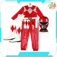 ราคา ชุดคอสเพลย์ จูเรนเจอร์ ชุดจูเรนเจอร์ ไทแรนโนเรนเจอร์ Zyuranger Cosplay Tyranno Ranger Costume สีแดง (25924911807)
