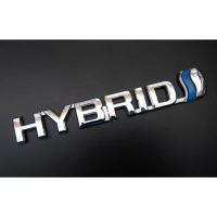 ราคา (1ชิ้น) HYBRID LOGO โลโก้ไฮบริด ชุบโครเมี่ยม ขนาด 15 เซนติเมตร Chrome HYBRID logo สำหรับรถไฮบริดทุกรุ่น (2303809755)