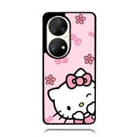 ราคา HUAWEI P50 P40 P30 P20 Pro TPU Rubber Softcase สีชมพู Kitty เคสโทรศัพท์ (50205304355)