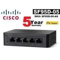 ราคา SWITCH HUB (สวิตซ์) CISCO รุ่น SF95D-05 5 PORTS (SF95D-05-AS) (4'') Desktop Switch ความเร็ว 10/100 Mbps - ประกัน 5 ปี (7317217079)