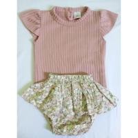 ราคา BabyBell Dusty Pink Baby Bloomer Oneset (pl) (41919026824)