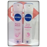 ราคา Nivea Deo Spray 150 ml สเปรย์ระงับเหงื่อ กลิ่นกาย Pearl & Beauty // Extra Bright (43972766817)