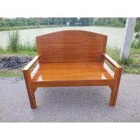 ราคา เก้าอี้ไม้สักยาว1เมตร ลึก70ซม. (โค้งทึบ) โซฟาไม้ราคาถูก โซฟานั่งเล่น โซฟาไม้สัก เก้าอี้พิงหลัง (28020341883)