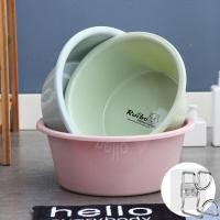 ราคา [Hot Sale] [ชุดสามชิ้นดีไซน์ลึก] อ่างล้างหน้าพลาสติกทรงกลมหนาสำหรับใช้ในครัวเรือน, อ่างล้างหน้าเด็ก, อ่างล้างหน้า อ่างแช (7193159509)
