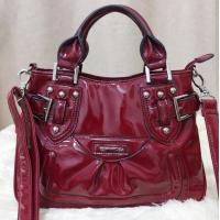 ราคา VIVAYOU กระเป๋าสะพายข้าง แบรนด์แท้ หนังแก้ว สีแดงburgundy (25777371760)
