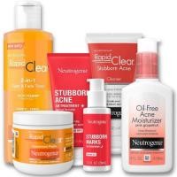 ราคา Neutrogena Oil-Free Facial Acne Moisturizer Pink Grapefruit | Rapid Clear Stubborn Acne Cleanser | AM PM Spot Treatment (51905369722)