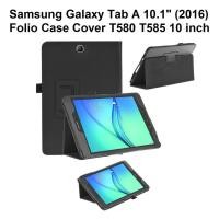 ราคา Samsung Tab A 10.1 Case T580 T585 SM-T580 Flip Stand Protective Tablet Cover หนัง PU สไตล์ลิ้นจี่ (29217020286)