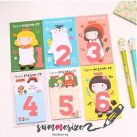 ราคา memo it sticky note pad โพสอิท ลายการ์ตูน เกาหลี กาวในตัว น่ารักมาก (322018657)