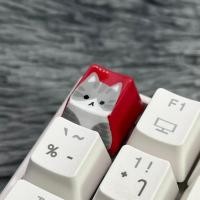 ราคา OEM keycap แมวสลิดขาวเทา (22870576735)