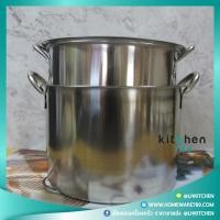 ราคา หม้อทรงสูง หม้อสตูว์ หม้อต้มชานม หม้อต้มน้ำเต้าหู้ สแตนเลส 1ชุด เซต 2 ใบ เบอร์28,30 ซม. ตราไก่ฟ้า (7616926670)