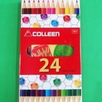 ราคา Colleen สีไม้คลอรีน2หัว 12แท่ง 24สี รุ่น 787 (2642573469)