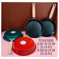 ราคา Teflon WOK/NON-STICK FRYING PAN/FLAT TEFLON/FLAXING TEFLON (20188860198)