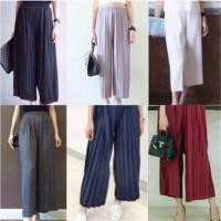 ราคา กางเกงพลีท 5ส่วน สีกรม (40763777)