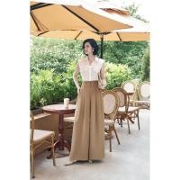 ราคา FAS34000 - เสื้อเชิ้ตแขนกุดผ้าชีฟองโฟมทรงหลวมคอวีแขนจั๊มและแผ่นรองไหล่ - PANTIO (26588789642)