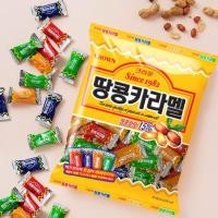 ราคา ลูกอมถั่วเกาหลี รสคาราเมล Crown peanut caramel candy 크라운 땅콩카라멜 120g (18222720980)