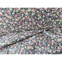 ราคา ขนาด 45*27เซน ผ้าคอตตอนญี่ปุ่น Quilt gate ลายกุหลาบจิ๋วพื้นเทาดอกม่วง cottage คอทเทจ วินเทจ (23036343441)