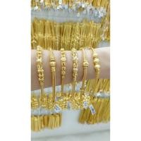 ราคา #สร้อยข้อมือเศษทองน้ำหนัก2บาทคละแบบพร้อมส่ง (19282435601)