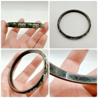 ราคา กำไลกังไส สไตล์วินเทจ วัสดุทำจากเซรามิก รอบวงใน 8 นิ้ว (46105825741)