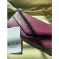 ราคา กระเป๋าสตางค์ ELLE สีม่วง ของแท้มือสองสภาพดี (18206898018)