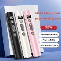 ราคา 2.4Ghz Laser Pointer ชาร์จ Presentation Clicker จอแสดงผล Powerpoint Presentation Pointer Clicker ไร้สาย Presenter ระยะไกลสําหรับคอมพิวเตอร์/Mac/PPT/Google สไลด์ Advancer (25096652845)