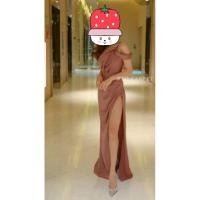 ราคา เดรสยาว red carpetสีชมพูกะปิ (5046879855)