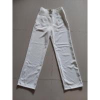 ราคา กางเกงผ้าฮานาโกะสีขาว*ใหม่*เอวสูง (15803380078)