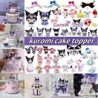 ราคา SANRIO ธีมซานริโอ้ มาสคอตสีม่วง การ์ดกระดาษ Kuromi เค้ก topper อุปกรณ์อบขนม วัสดุตกแต่งขนม (43211981441)