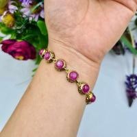 ราคา สร้อยข้อมือทับทิม กิมบ่เซี่ยง ฝังพลอยแท้ ถมทองคำแท้ 24k สินค้าเป็นของแท้มีใบรับประกัน (27768745567)